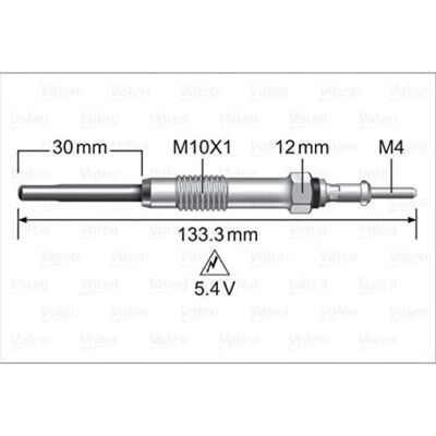 Valeo A52140004 Bujie de incandescență - Bujie pentru Hyundai Kia Valeo A52140004 Bujie de incandescență - Bujie pentru Hyundai Kia