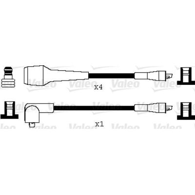 Valeo Zündleitungssatz - Gs, Silikon, 5 Stk, 7mm, SAE, DIN - Zündleitungssatz Valeo Zündleitungssatz - Gs, Silikon, 5 Stk, 7mm, SAE, DIN - Zündleitungssatz