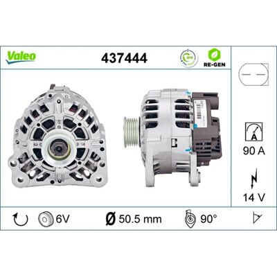 Alternateur Valeo 437444 - 14V 90A - Pièce auto Alternateur Valeo 437444 - 14V 90A - Pièce auto