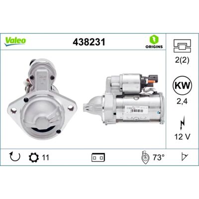 Valeo Anlasser 12V 2,4kW - Passend für VW Crafter Valeo Anlasser 12V 2,4kW - Passend für VW Crafter