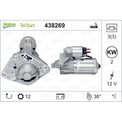 Avviamento Valeo - 2kw, Per Nissan Qashqai, Opel Vivaro, Renault - Starter Avviamento Valeo - 2kw, Per Nissan Qashqai, Opel Vivaro, Renault - Starter