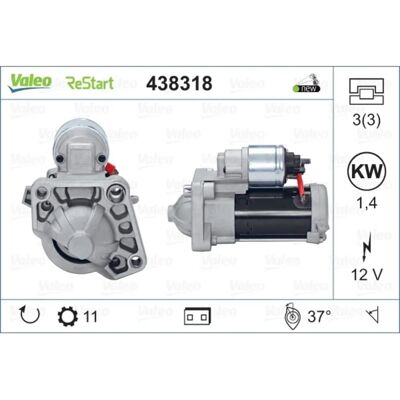 Valeo S60 S80 S90 V40 V60 V70 V90 XC40 Anlasser - 12V, 1,4kW, 11 Zähne Valeo S60 S80 S90 V40 V60 V70 V90 XC40 Anlasser - 12V, 1,4kW, 11 Zähne
