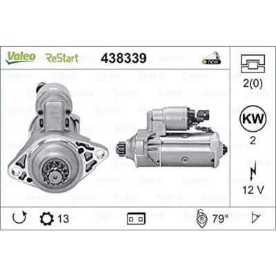 Valeo 438339 Starter - Original, 12V, VW, Audi, Seat, Skoda Valeo 438339 Starter - Original, 12V, VW, Audi, Seat, Skoda