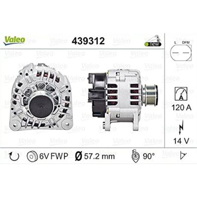 Valeo Generátor 120A - 14V - Passzol Audi, Ford - Eredeti Valeo Generátor 120A - 14V - Passzol Audi, Ford - Eredeti
