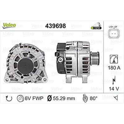 Valeo 180A generator för Citroën, Peugeot, Fiat, Lancia, Mitsubishi - Alternator Valeo 180A generator för Citroën, Peugeot, Fiat, Lancia, Mitsubishi - Alternator