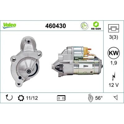 VALEO 460430 Anlasser - 12V 1,9kW für Peugeot & Citroën VALEO 460430 Anlasser - 12V 1,9kW für Peugeot & Citroën