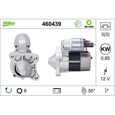 VALEO 460439 Startmotor - 12V, 0,8kW, medurs VALEO 460439 Startmotor - 12V, 0,8kW, medurs