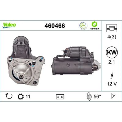 VALEO Εκκινητήρας 460466 - Starter Motor VALEO Εκκινητήρας 460466 - Starter Motor