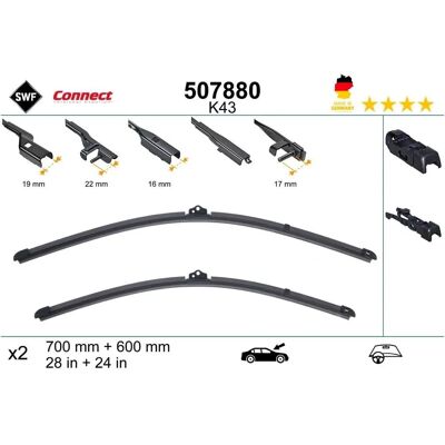 SWF 507880 Flad wischer med spoiler SWF 507880 Flad wischer med spoiler