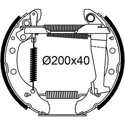 Valeo Bremsbackensatz 200mm + Radbremszylinder für Audi 80 90 Skoda Valeo Bremsbackensatz 200mm + Radbremszylinder für Audi 80 90 Skoda