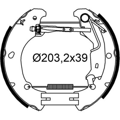 VALEO 554991 Takaosarjat takana ja sylinteri - Fiat Punto II VALEO 554991 Takaosarjat takana ja sylinteri - Fiat Punto II