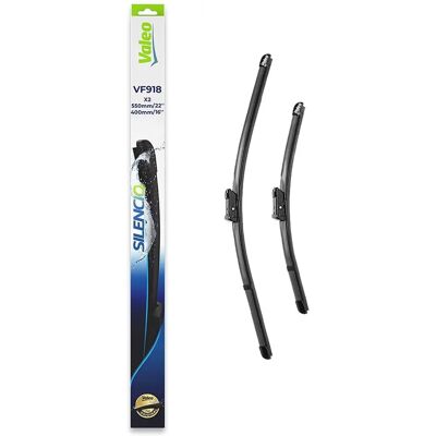 Valeo 2x Flat Blade Wiper Set - Windshield Wipers Valeo 2x Flat Blade Wiper Set - Windshield Wipers