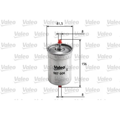Filtr paliwa Valeo 587006 - Alfa Romeo, Audi, Bosch, Kayser, Wilmink Filtr paliwa Valeo 587006 - Alfa Romeo, Audi, Bosch, Kayser, Wilmink