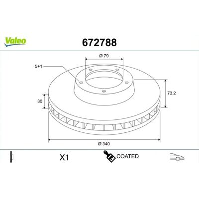 VALEO 672788 - Bremseklods VALEO 672788 - Bremseklods