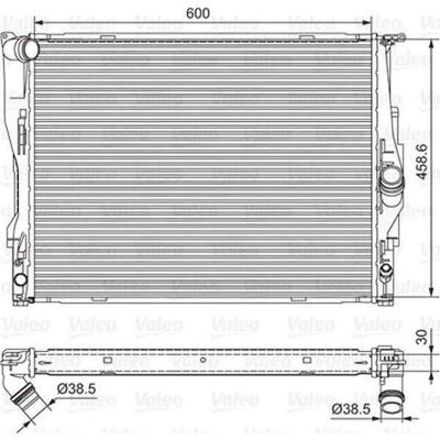 Radiator Valeo BMW - System chłodzenia w aluminium - Kompatybilny z BMW 1, 3, X1, Z4 Radiator Valeo BMW - System chłodzenia w aluminium - Kompatybilny z BMW 1, 3, X1, Z4