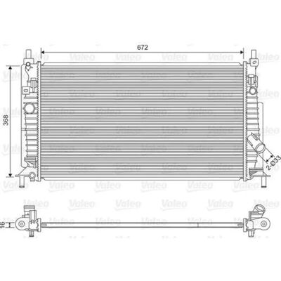 Valeo 701613 Radiator - Moottorinjäähdytys Valeo 701613 Radiator - Moottorinjäähdytys