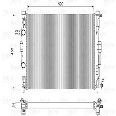 Valeo 732946 Radiator - Compatible with Renault Megane Scenic II Valeo 732946 Radiator - Compatible with Renault Megane Scenic II
