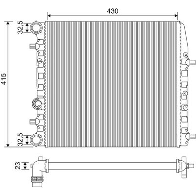 Valeo 6Q0121201BT/HA/1253K Alumiinijäähdytin - Auton jäähdytys Valeo 6Q0121201BT/HA/1253K Alumiinijäähdytin - Auton jäähdytys