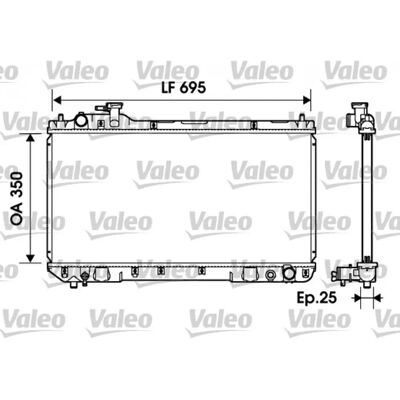 VALEO 734216 Alumiininen jäähdytin - Toyota RAV4 I SUV Cabriolet VALEO 734216 Alumiininen jäähdytin - Toyota RAV4 I SUV Cabriolet