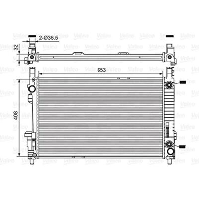 VALEO 734378 Aluminium Radiator - Motor Køling til Mercedes-Benz VALEO 734378 Aluminium Radiator - Motor Køling til Mercedes-Benz