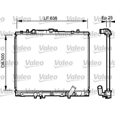 VALEO 734424 Radiator - Alumiini - Ilman termostaattia - Mitsubishi Pajero Sport 1 SUV VALEO 734424 Radiator - Alumiini - Ilman termostaattia - Mitsubishi Pajero Sport 1 SUV