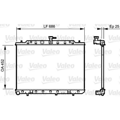 Ψυγείο κινητήρα VALEO 735206 από αλουμίνιο - Nissan X-Trail Ψυγείο κινητήρα VALEO 735206 από αλουμίνιο - Nissan X-Trail