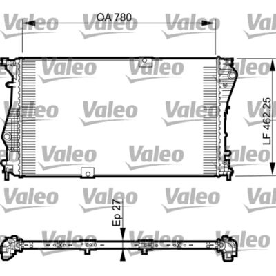 VALEO 735599 Alumiininen jäähdyttimen - Järjestelmä VALEO 735599 Alumiininen jäähdyttimen - Järjestelmä