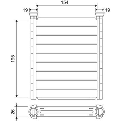 VALEO 811641 Varmeradiator - Varmeanlæg VALEO 811641 Varmeradiator - Varmeanlæg