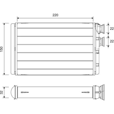 VALEO 811652 Lämmitystuuletin - Heating Radiator VALEO 811652 Lämmitystuuletin - Heating Radiator