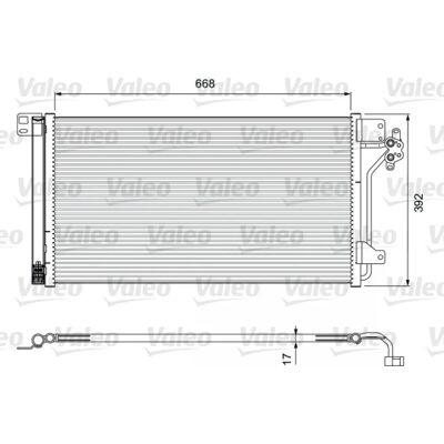 VALEO 814015 Luftkonditioneringskondensor - Aluminium, R134a, 658mm Bredd VALEO 814015 Luftkonditioneringskondensor - Aluminium, R134a, 658mm Bredd