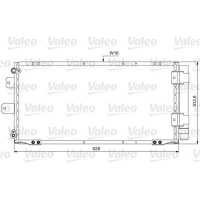 VALEO 814037 Condensatore - Alluminio, Senza Essiccatore, Toyota Corolla VIII VALEO 814037 Condensatore - Alluminio, Senza Essiccatore, Toyota Corolla VIII