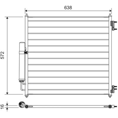 Valeo Condensatore Land Rover - Asciugatore - Alluminio - Range Rover Sport Valeo Condensatore Land Rover - Asciugatore - Alluminio - Range Rover Sport