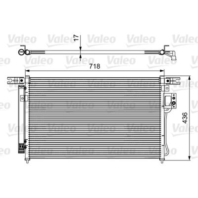 VALEO 814425 Condizionatore - Alluminio, Con asciugatore VALEO 814425 Condizionatore - Alluminio, Con asciugatore