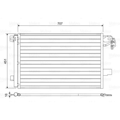 Valeo 814461 Ilmastointikondensaattori kuivaajalla - Auton varaosa Valeo 814461 Ilmastointikondensaattori kuivaajalla - Auton varaosa