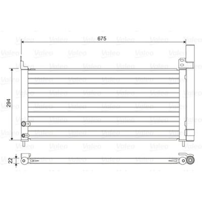 VALEO 814464 Condensator aer condiționat din aluminiu - Compatibil OEM VALEO 814464 Condensator aer condiționat din aluminiu - Compatibil OEM