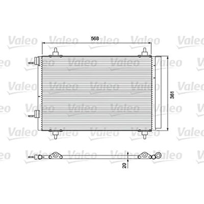 VALEO 818171 Condensateur de Climatisation pour Citroën & Peugeot VALEO 818171 Condensateur de Climatisation pour Citroën & Peugeot