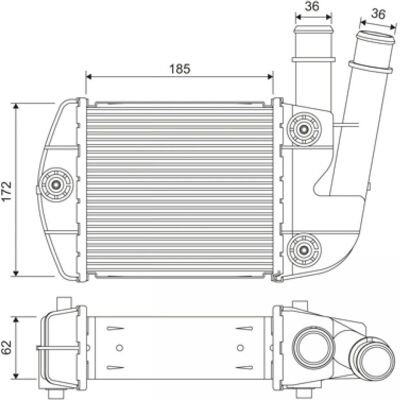 VALEO 818310 Intercooler - Aluminium, utan sensor VALEO 818310 Intercooler - Aluminium, utan sensor