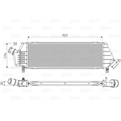 Intercooler Valeo pour Nissan Micra - Refroidissement à air - 818354 Intercooler Valeo pour Nissan Micra - Refroidissement à air - 818354