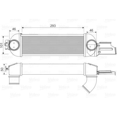 Intercooler Valeo 818355 - Luftkyld - Opel Meriva Intercooler Valeo 818355 - Luftkyld - Opel Meriva