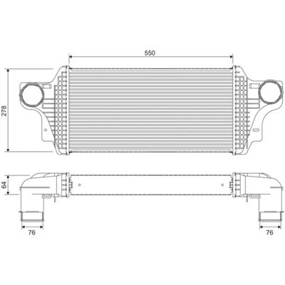 VALEO 818377 Intercooler - Aluminium, Utan sensor, Mercedes-Benz ML VALEO 818377 Intercooler - Aluminium, Utan sensor, Mercedes-Benz ML