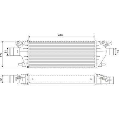 VALEO 818379 Ladeluftkühler - Luft zu Luft, Wasser-Luft, Aluminium, Ohne Sensor VALEO 818379 Ladeluftkühler - Luft zu Luft, Wasser-Luft, Aluminium, Ohne Sensor