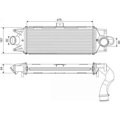 VALEO 818390 Intercooler - Aluminium - IVECO Daily VALEO 818390 Intercooler - Aluminium - IVECO Daily