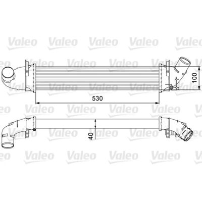 Valeo Intercooler 818544 för Dacia/Renault Logan - Luftkyl Valeo Intercooler 818544 för Dacia/Renault Logan - Luftkyl