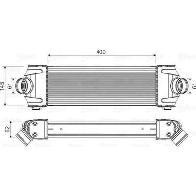 Valeo Ladeluftkühler - 145x62x400mm - Ford Transit 2006-2014 Valeo Ladeluftkühler - 145x62x400mm - Ford Transit 2006-2014