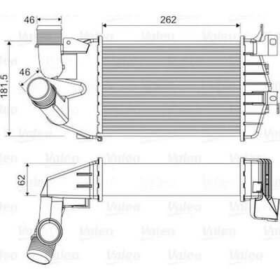 Intercooler Valeo 818556 - Luftkyld, Opel, Vauxhall Intercooler Valeo 818556 - Luftkyld, Opel, Vauxhall