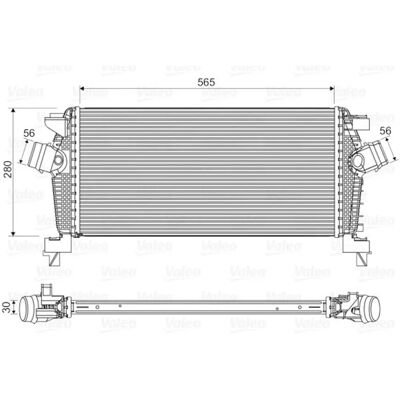 Valeo 818565 Intercooler - Luftkyld för Opel Astra Cascada Valeo 818565 Intercooler - Luftkyld för Opel Astra Cascada