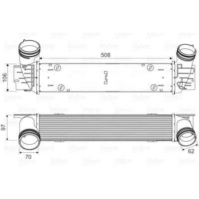 Valeo Intercooler 818594 för BMW 1, 3, X1 - Intercooler Valeo Intercooler 818594 för BMW 1, 3, X1 - Intercooler