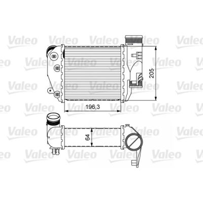 Intercooler VALEO 818610 - Luft til Luft, Luft til Vand, Uden EGR-ventil - Audi A6 C6 Intercooler VALEO 818610 - Luft til Luft, Luft til Vand, Uden EGR-ventil - Audi A6 C6