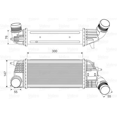 Intercooler Valeo 818620 - Luftkyld intercooler, Utan EGR-ventil Intercooler Valeo 818620 - Luftkyld intercooler, Utan EGR-ventil
