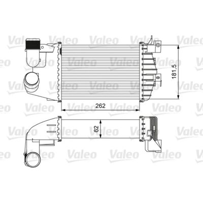 Intercooler Valeo για Opel Astra Zafira - με αερόψυξη 262x181x62mm Intercooler Valeo για Opel Astra Zafira - με αερόψυξη 262x181x62mm